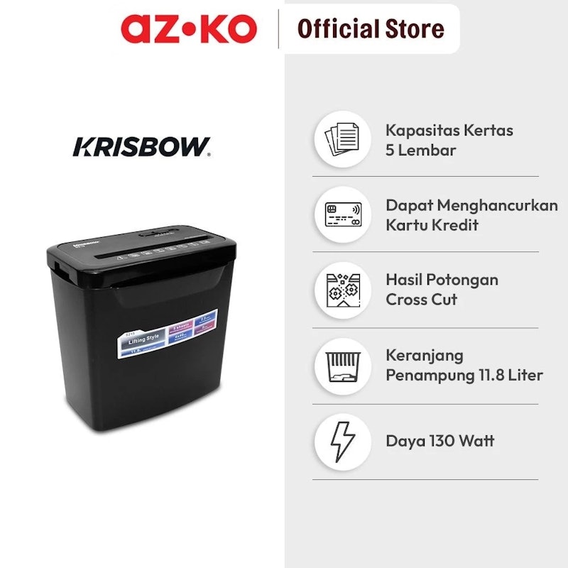 AZKO Krisbow Mesin Penghancur Kertas 4