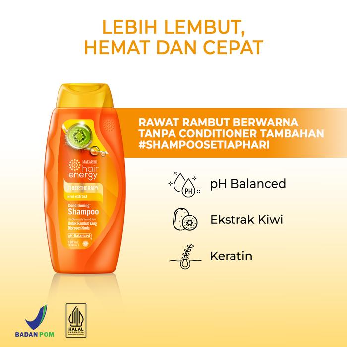 Akasha Wira International Makarizo Hair Energy Fibertherapy Conditioning Shampoo with Kiwi Extract