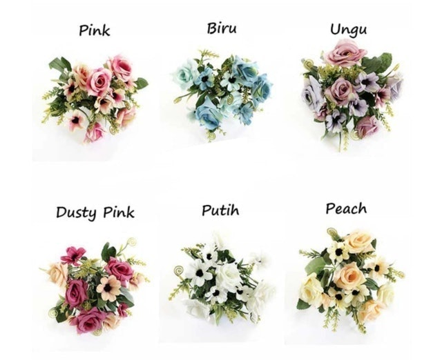  Dekorasi Bunga Mawar Aster  AF25