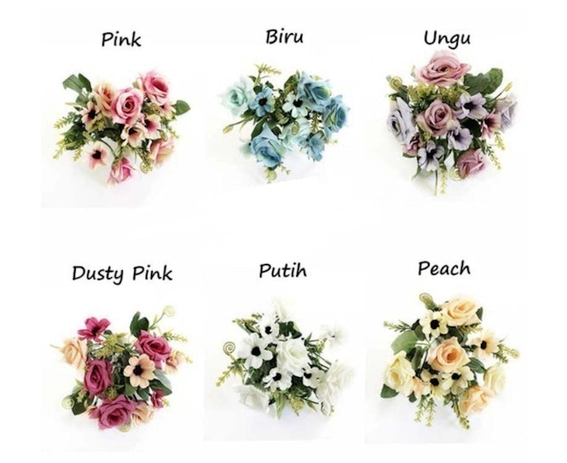 Dekorasi Bunga Mawar Aster 5