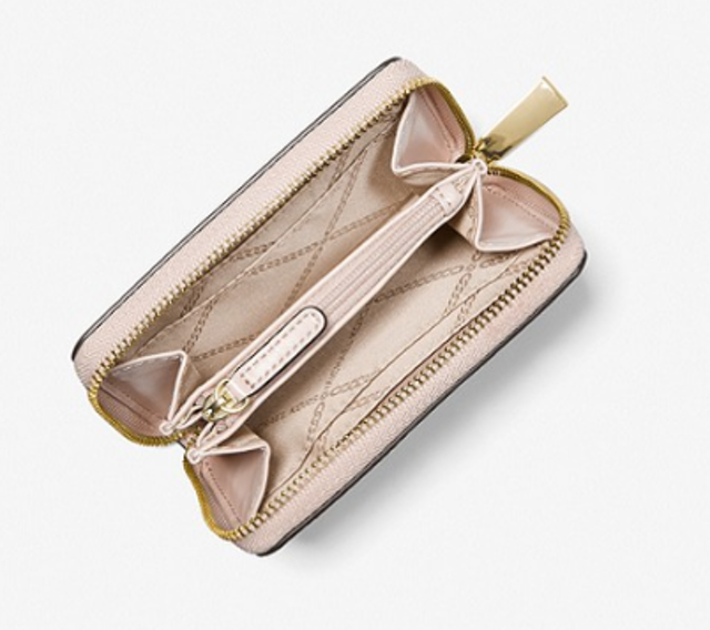 Michael Kors Jet Set Small Pebbled Leather Wallet