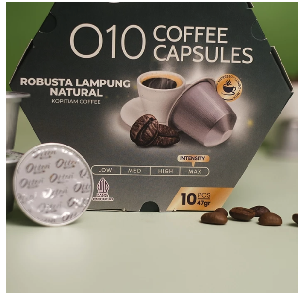 Otten Coffee Indonesia Otten Coffee O10 Robusta Lampung Natural Coffee Capsule 