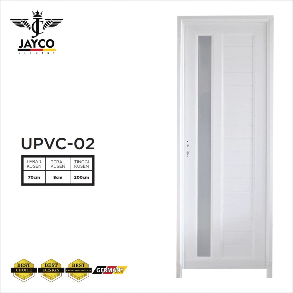  JAYCO Pintu Kamar Mandi UPVC-02