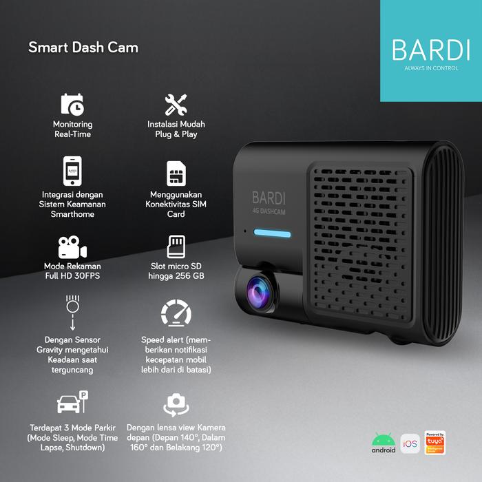 Bardi Dashcam Front Rear Hardwiring 