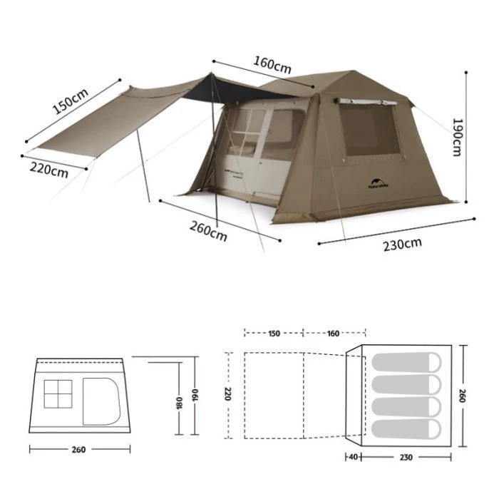 Naturehike Village 6.0 Glamping Quick Open 5
