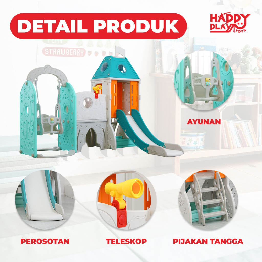 Happy Play Indonesia Happy Play Perosotan Playground Jumbo  UN-PG29