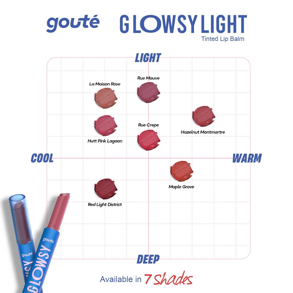 Goute Tinted Lip Balm Glowsy Light Hazelnut Montmartre