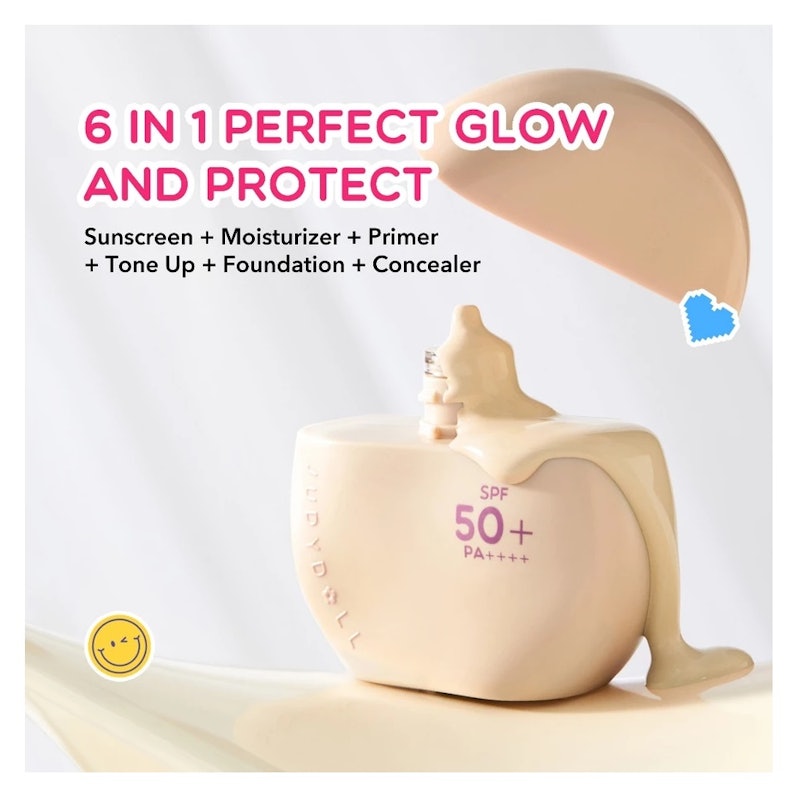 Judydoll Tinted Sunscreen SPF 50+ PA++++ 02 Ivory 2