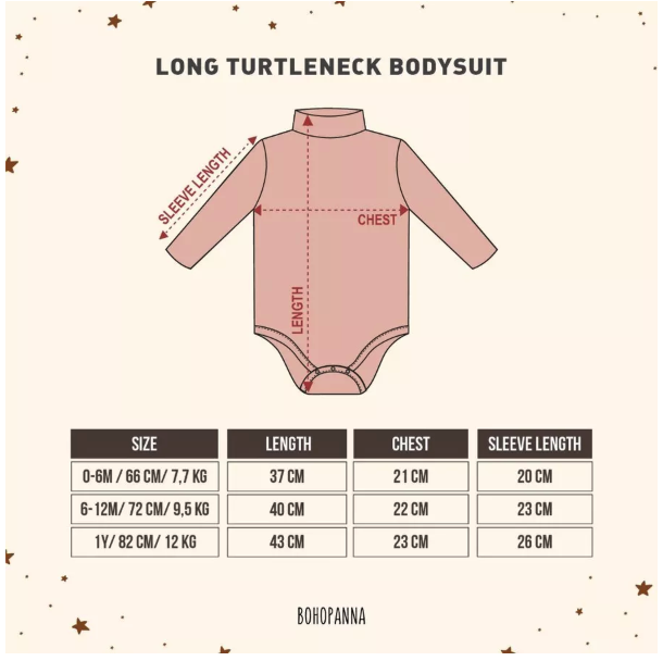 Hypefast Karya Nusantara BohoPanna Long Turtleneck Bodysuit 