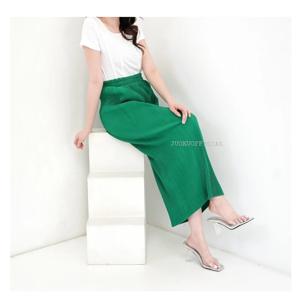  Juoku Rok Span Plisket Lidi