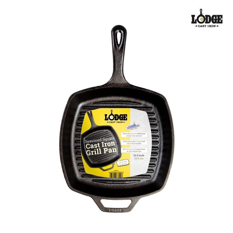 Lodge Lodge Cast Iron 10.5 Inch Square Grill Pan L8SGP3