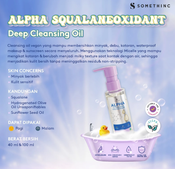 Royal Pesona Indonesia  SOMETHINC Alpha Squalaneoxidant Deep Cleansing Oil
