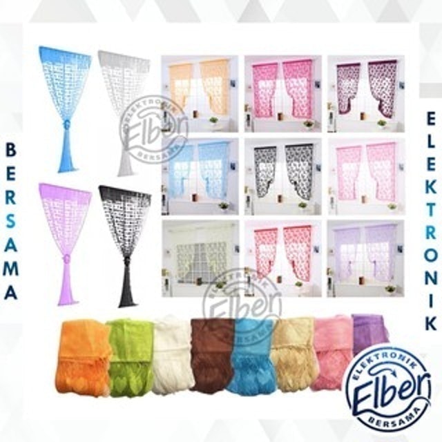  Tirai Benang Motif Love 