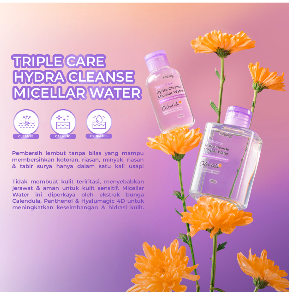 Facetology Innovation Technology Facetology Triple Care Hydra Cleanse Micellar Water
