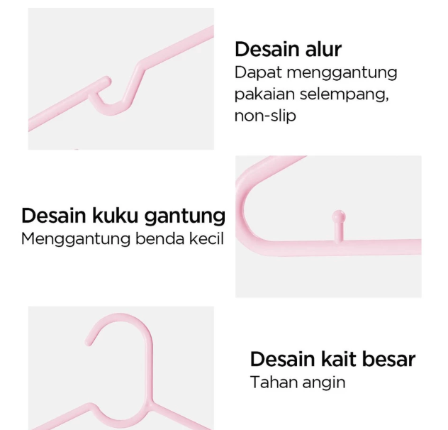 Miniso Lifestyle Trading Indonesia Miniso Cloth Hanger Cintre Simple 10 Pcs