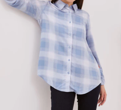 Cipta Adhyabusana DUST Kemeja Andari Kotak Biru Comfease