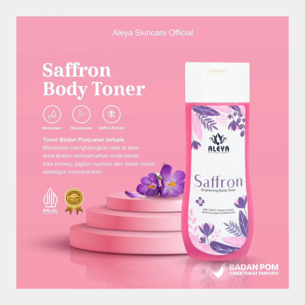 Aleya Makmur Sejahtera Aleya Saffron Brightening Body Toner