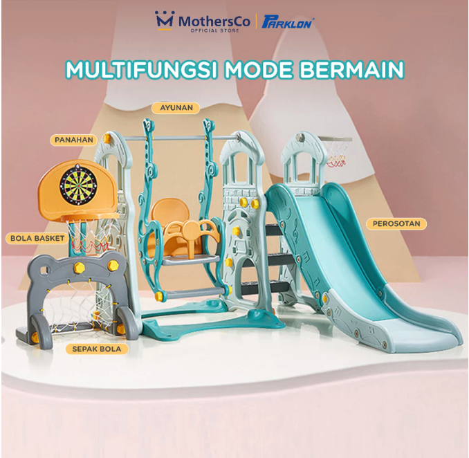 Dunia Kido Indonesia Parklon Fun Slide and Swing 5 in 1