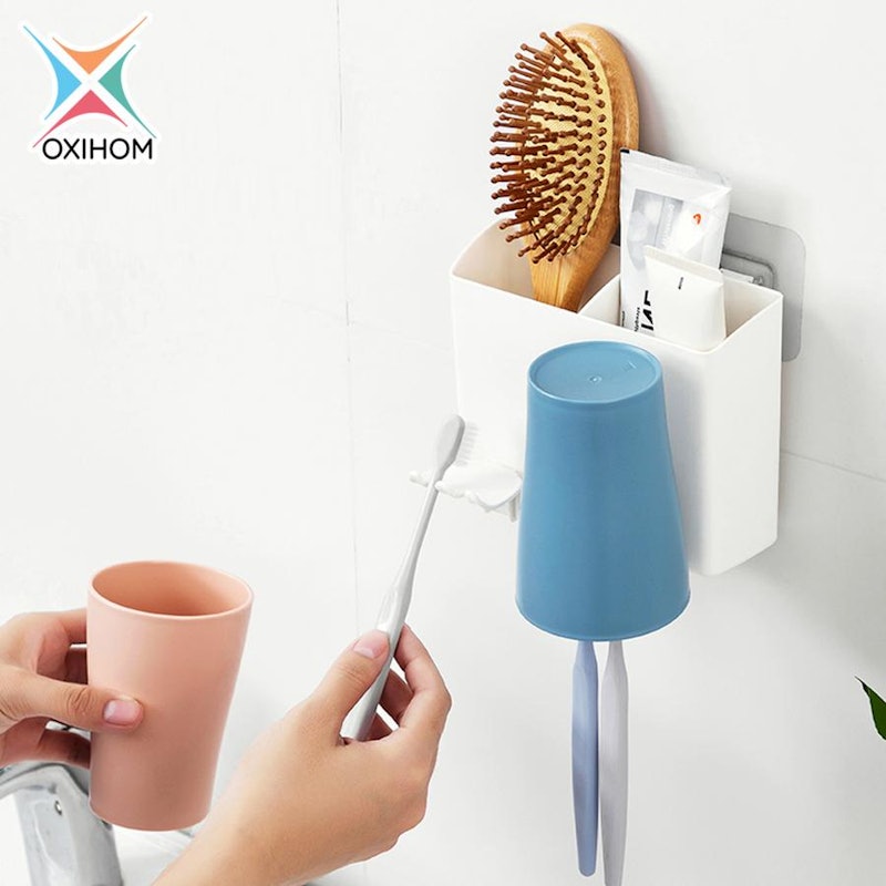 Oxihom Rak Tempat Gelas Sikat Gigi 3 Gelas 3