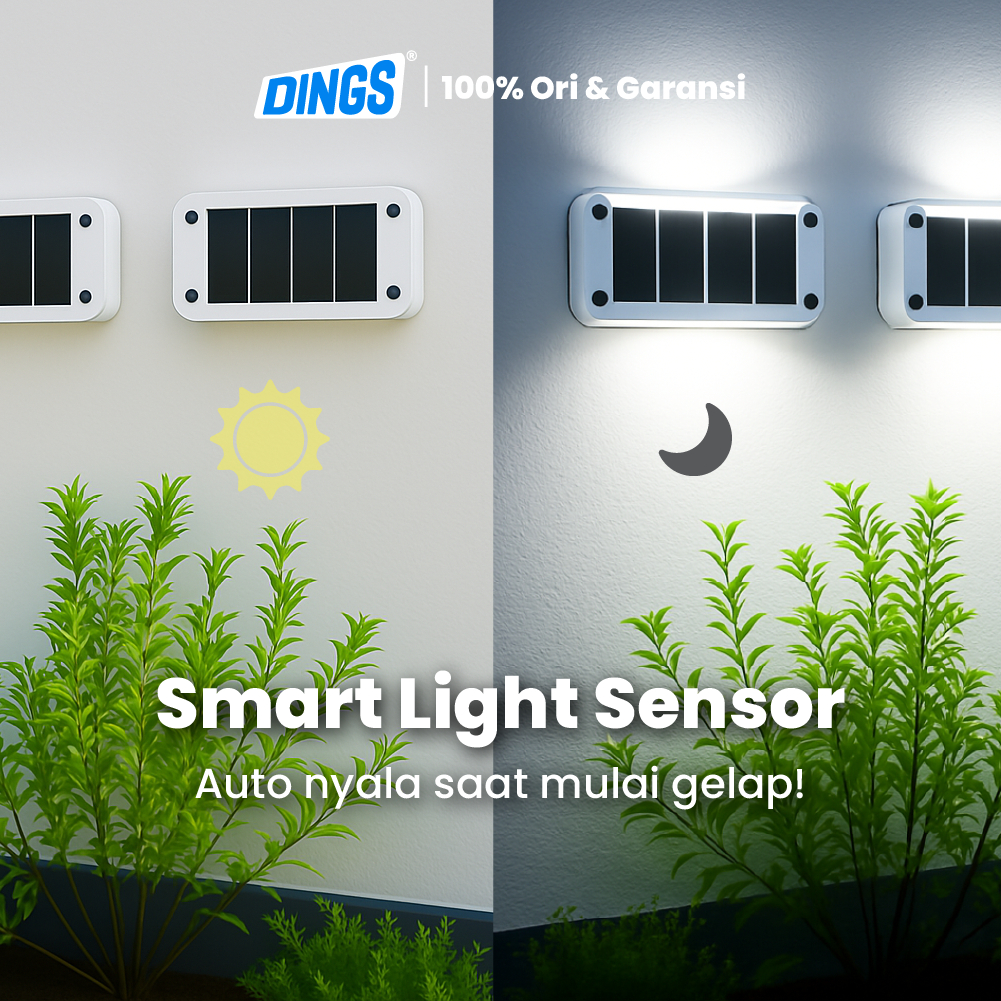 Dings Dings Lampu Tenaga Surya Dinding