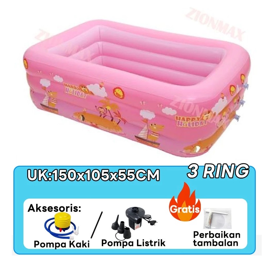 Monqiqi Kolam Renang Anak 150 cm 2