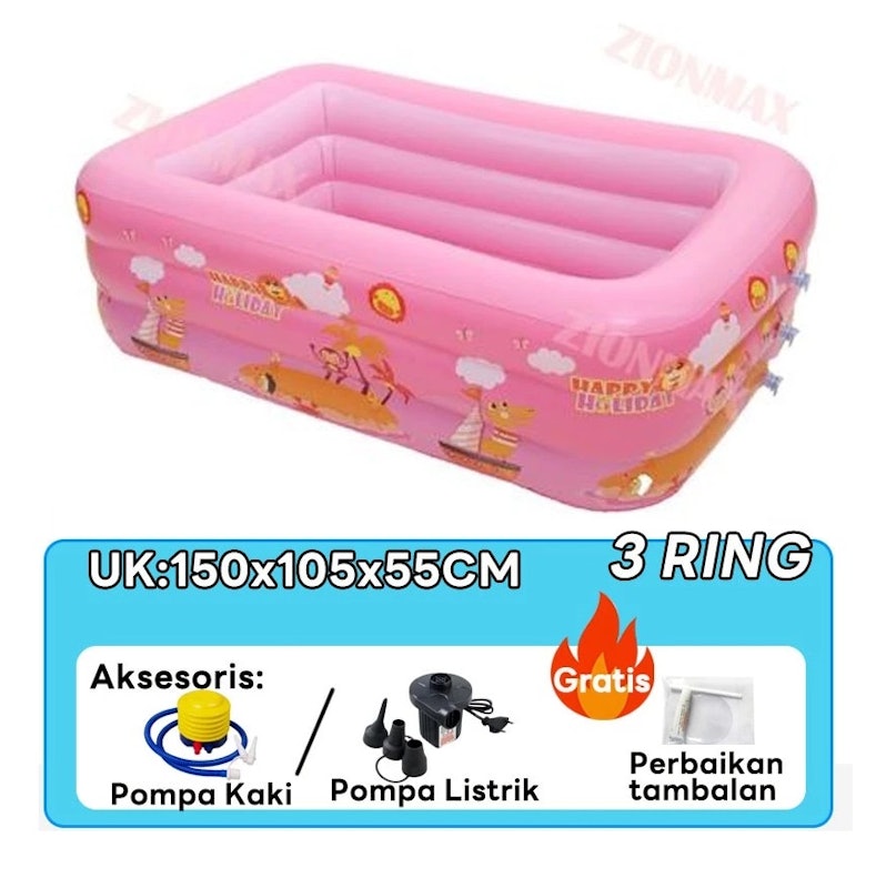 Monqiqi Kolam Renang Anak 150 cm 2