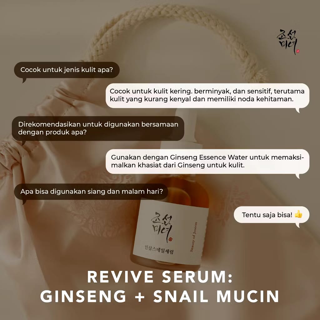 Goodai Global Beauty of Joseon Revive Serum: Ginseng + Snail Mucin 
