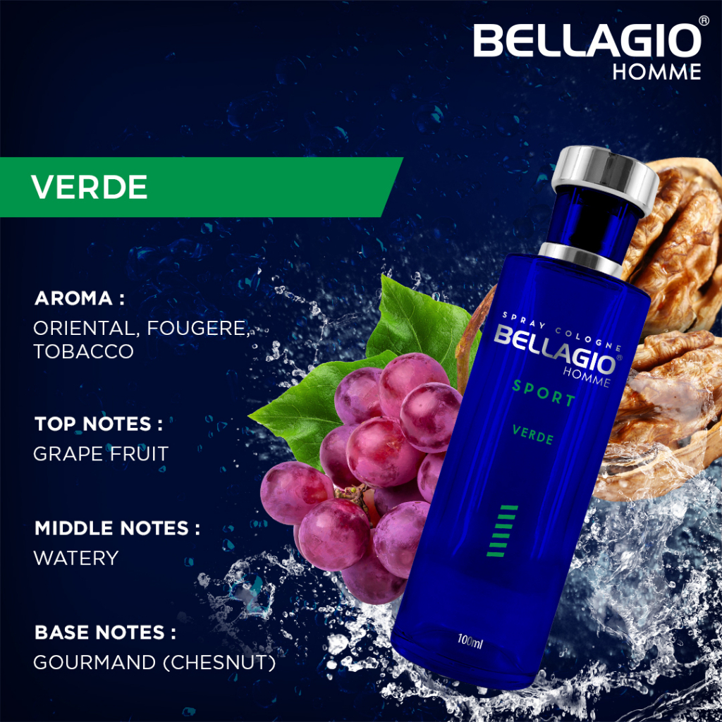 Bellagio Sport Cologne Green - Verde 4