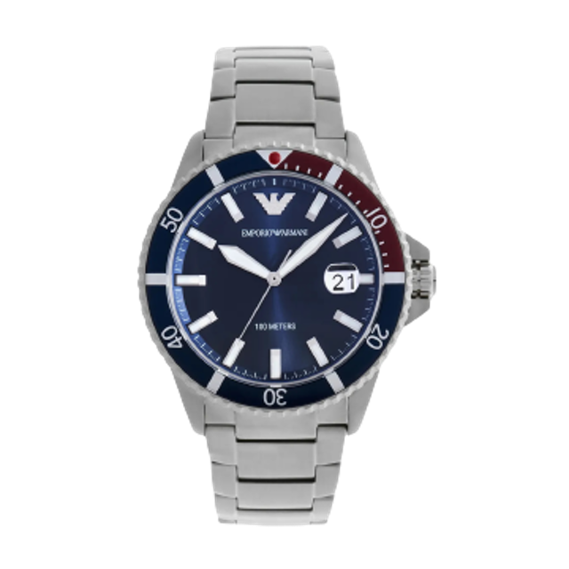 Three-Hand Stainless Steel Watch AR11339