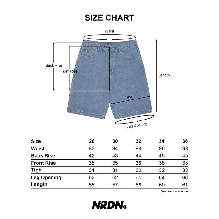 NRDN Clothing NRDN Clothing 3 Star Jorts Short Denim Washed