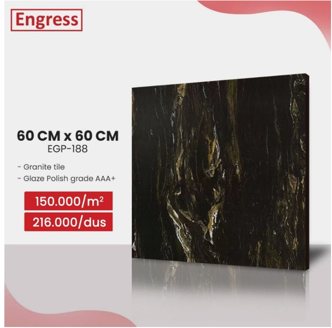Europe Enchanting Enchanting Granite Tile Engress Black  EGP-188