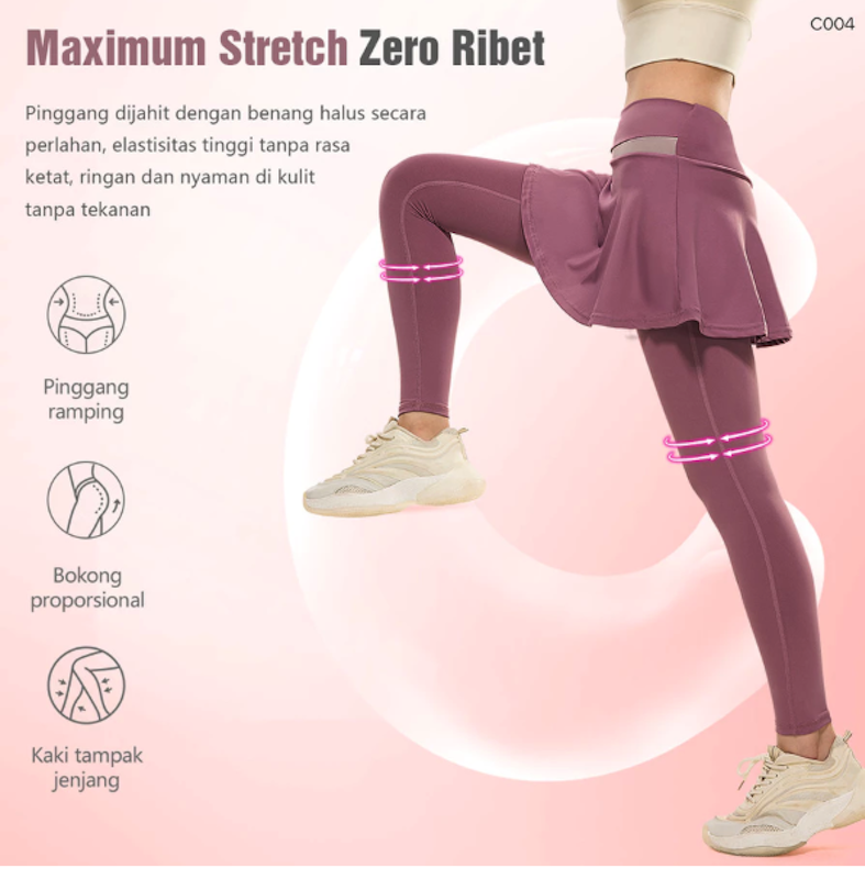 KKTOP Celana Yoga High Waist Dua Lapis 4