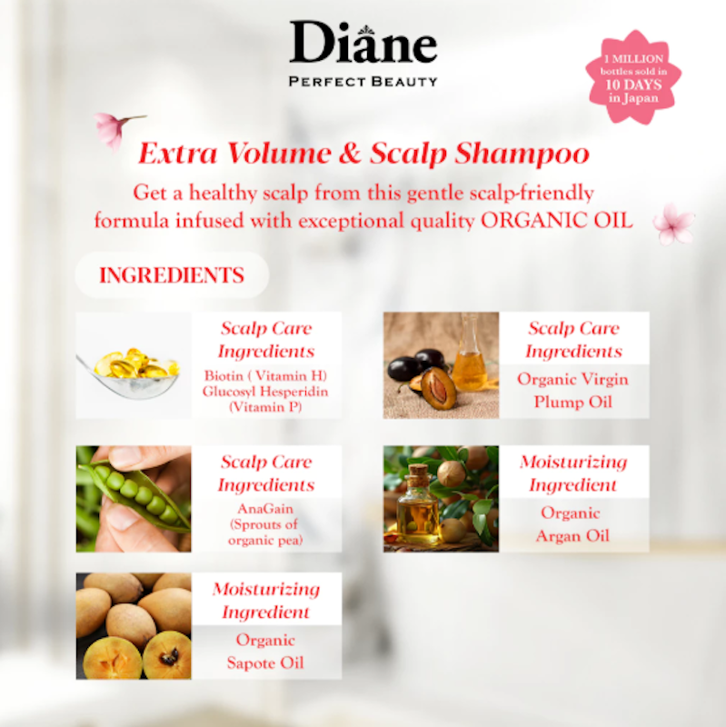 Moist Diane Extra Volume & Scalp Shampoo 4