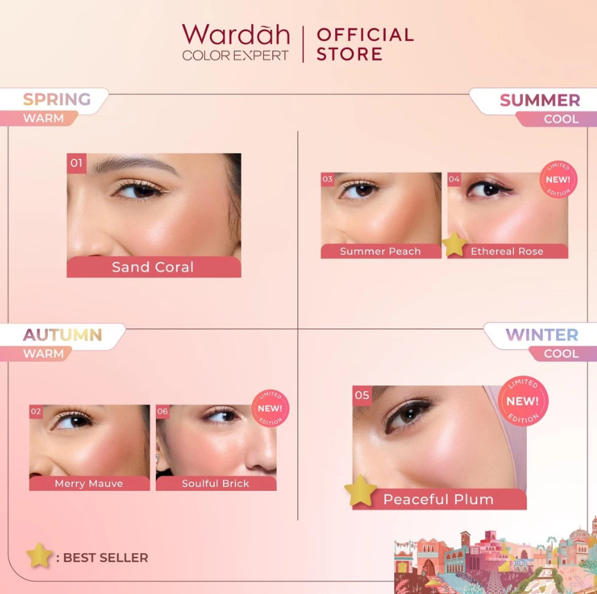 Paragon Technology and Innovation Wardah Colorfit Cream Blush Merry Mauve
