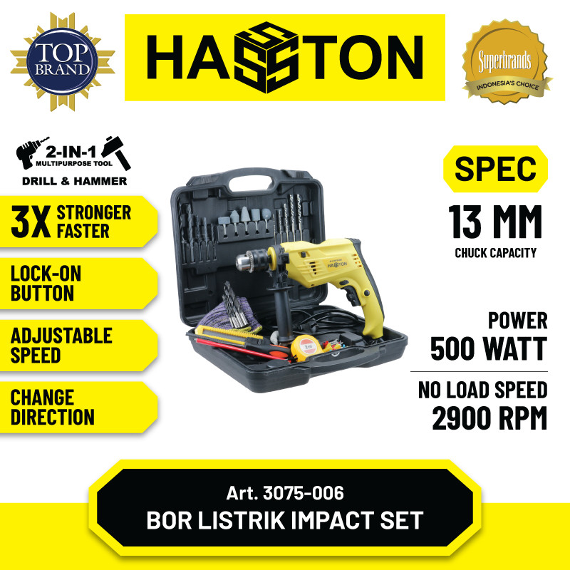 Citra Perkakas Indonesia Hasston Electric Impact Drill 3075-006