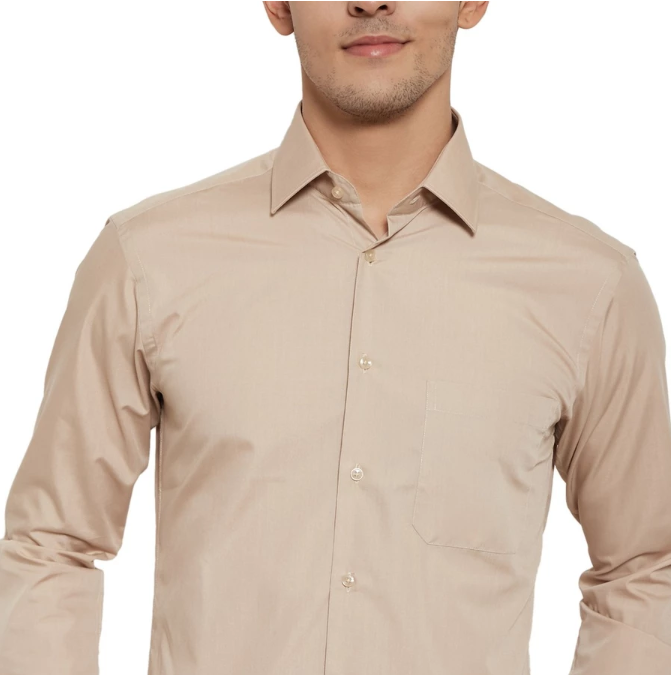 Indonesia Busana Perkasa Alisan Kemeja Lengan Panjang Polos Slimfit PLSSFLS