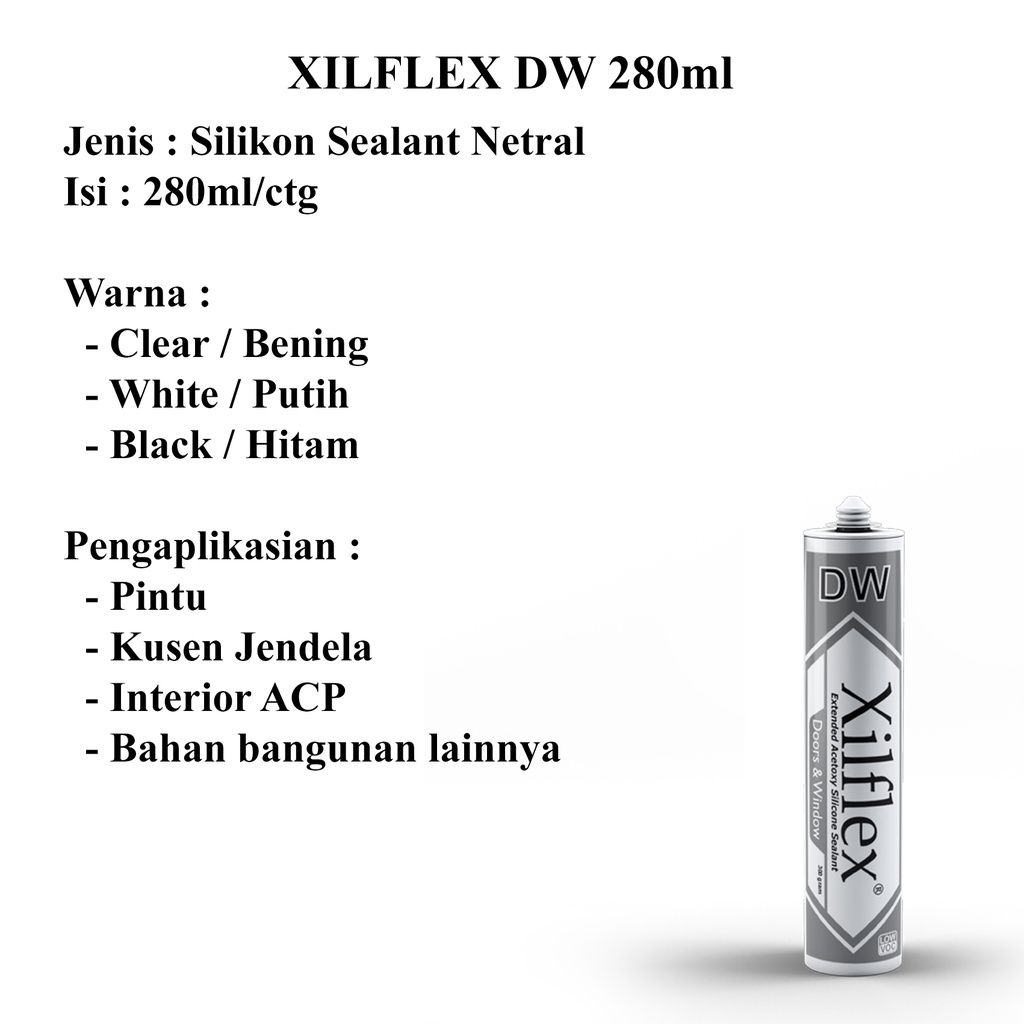 Indochem Cipta Mandiri  Xilflex DW Silikon Sealant Netral