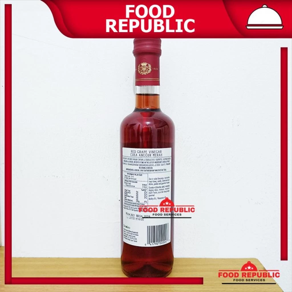 Mizkan Holdings Bertolli Red Wine Vinegar 