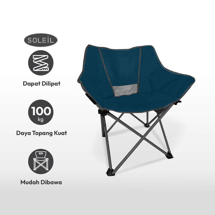 Aspirasi Hidup Indonesia AZKO Soleil Folding Chair Portable Outdoor