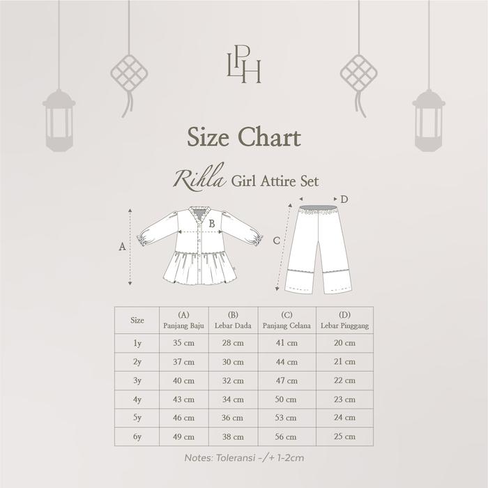 Indo Trade Cemerlang Little Palmerhaus Rihla Girl Attire Set