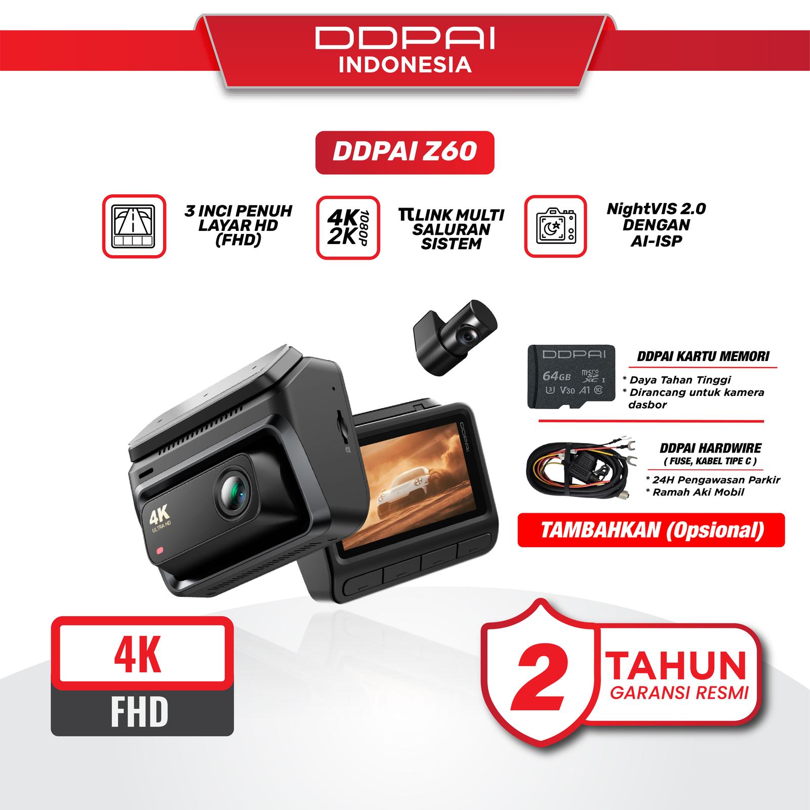 DDPAI  Dual 4K Ultra HD Z60 Z60