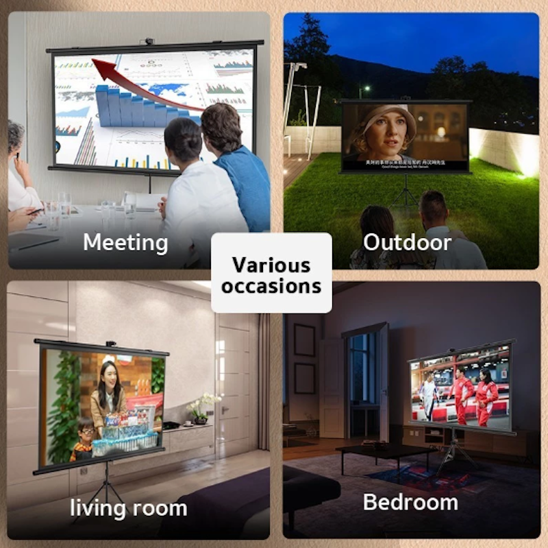 Wanbo Layar Screen Proyektor 100 Inch 4