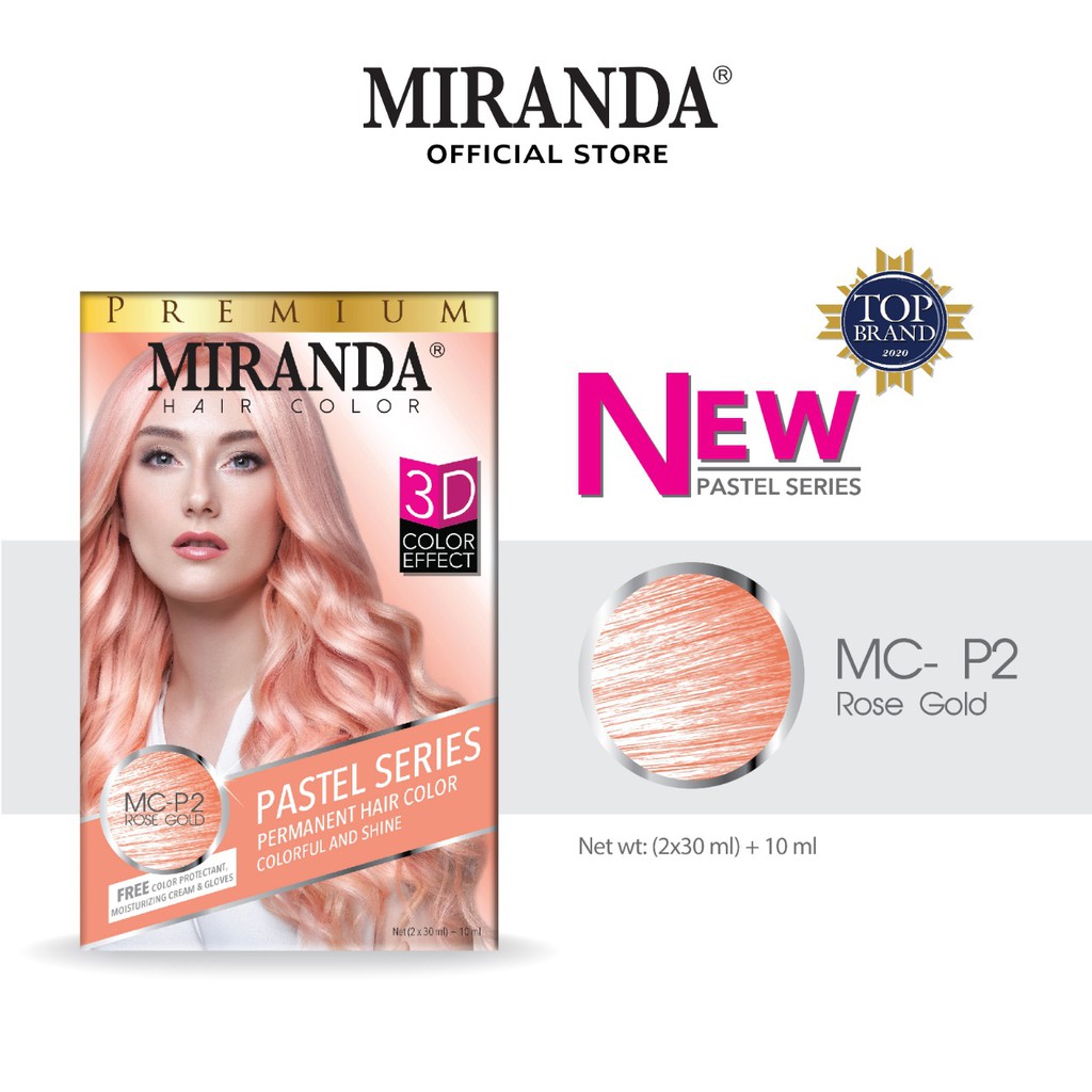 Miranda  Hair Color Pastel Series Rose Gold MCP2