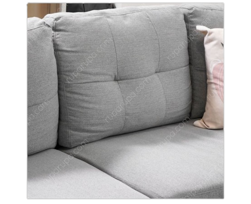Albris Sofa Sudut Fabric - Abu-abu 4