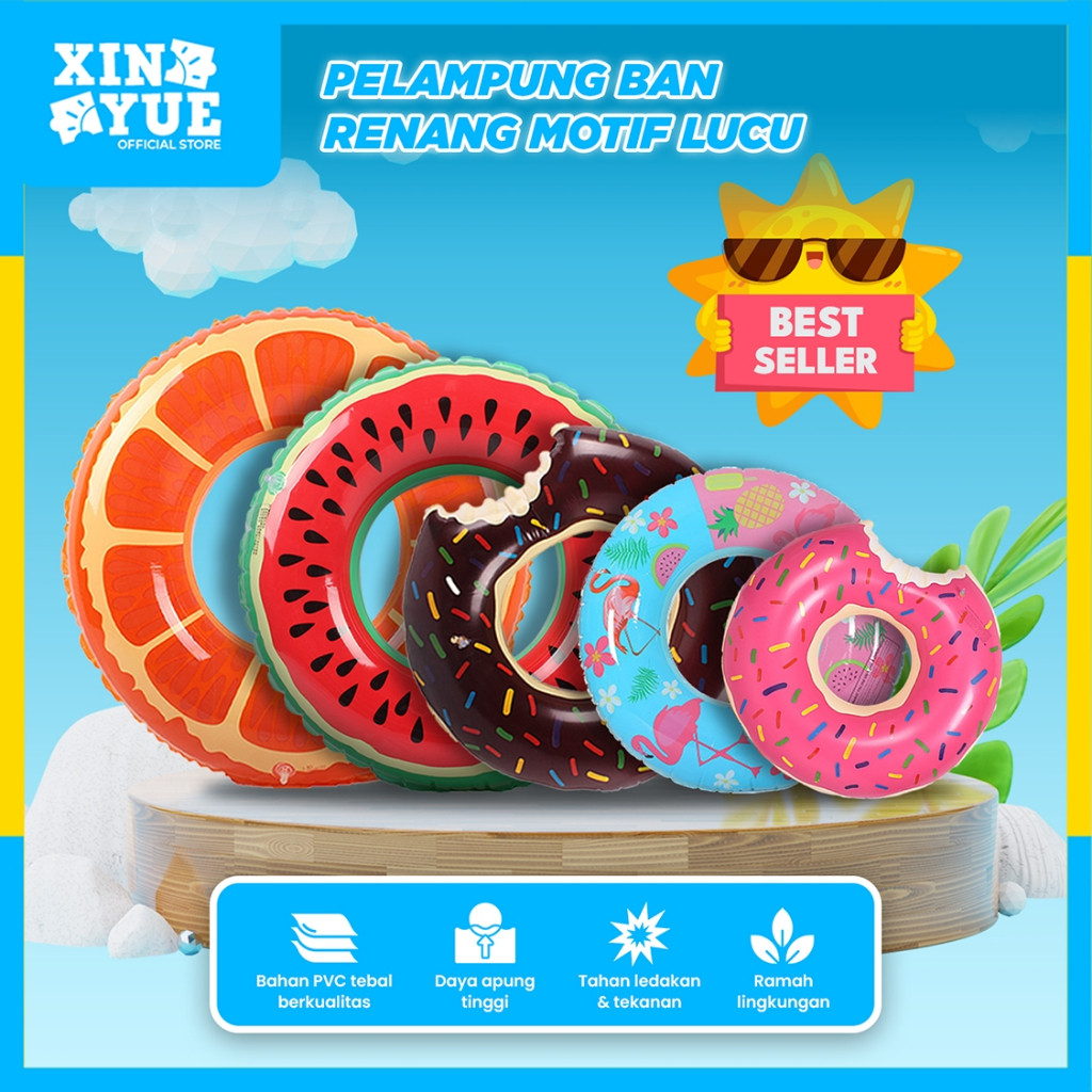 Xin Yue Xin Yue Pelampung Renang Anak Bentuk Donat