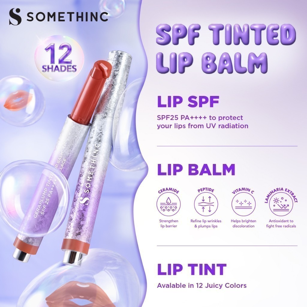 Royal Pesona Indonesia SOMETHINC Ceraplump Tinted Lip Balm SPF 25 PA++++ 02 Sorbet