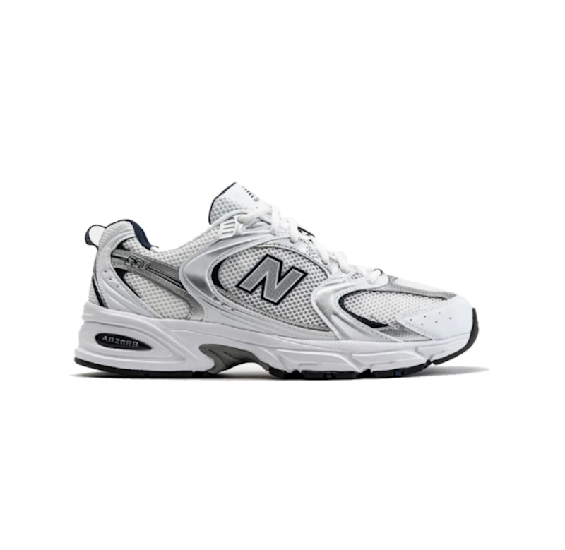 New Balance 530 White Silver Navy 1