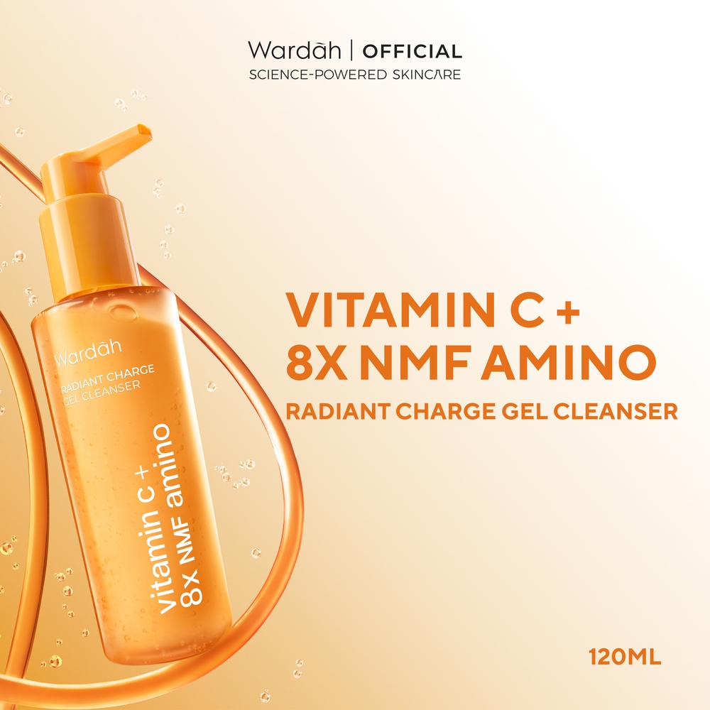 Paragon Technology and Innovation Wardah Radiant Charge Gel Cleanser Vitamin C + 8X NMF Amino