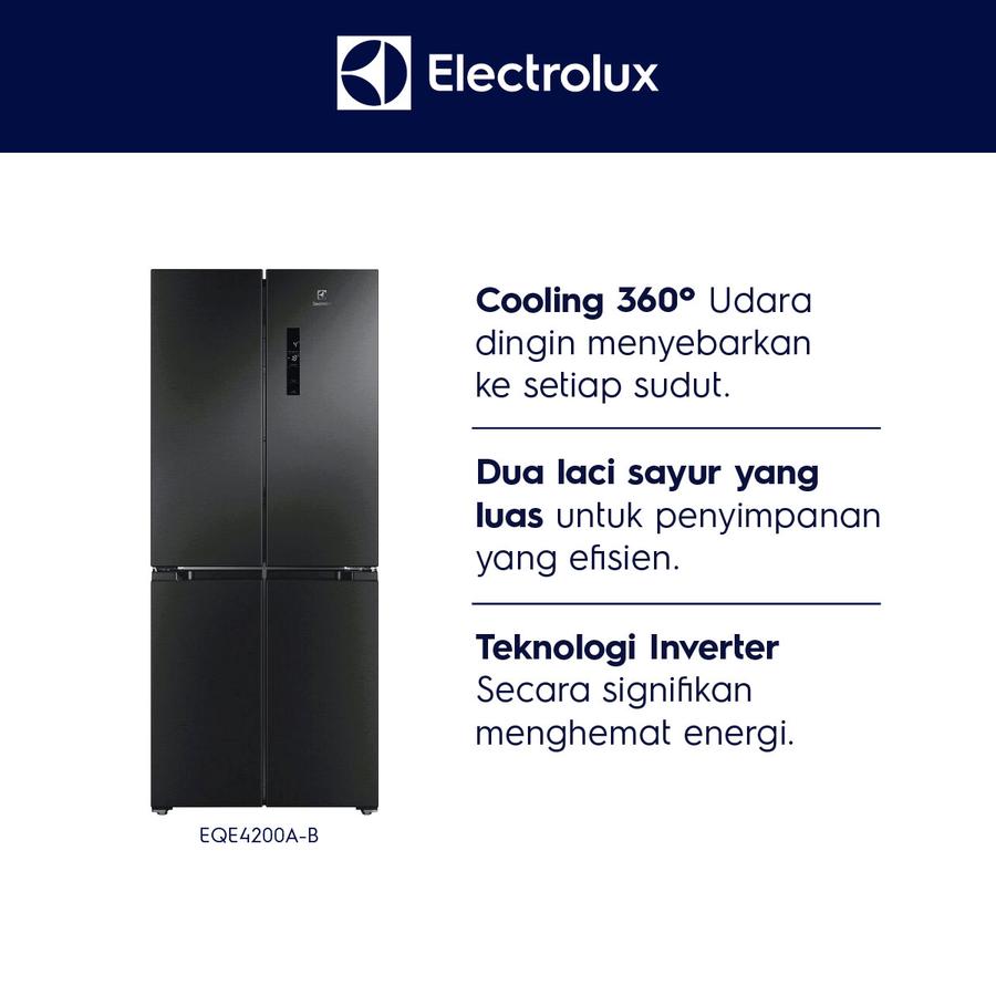 Electrolux Home Products Electrolux Kulkas 4 Pintu EQE4200A-B