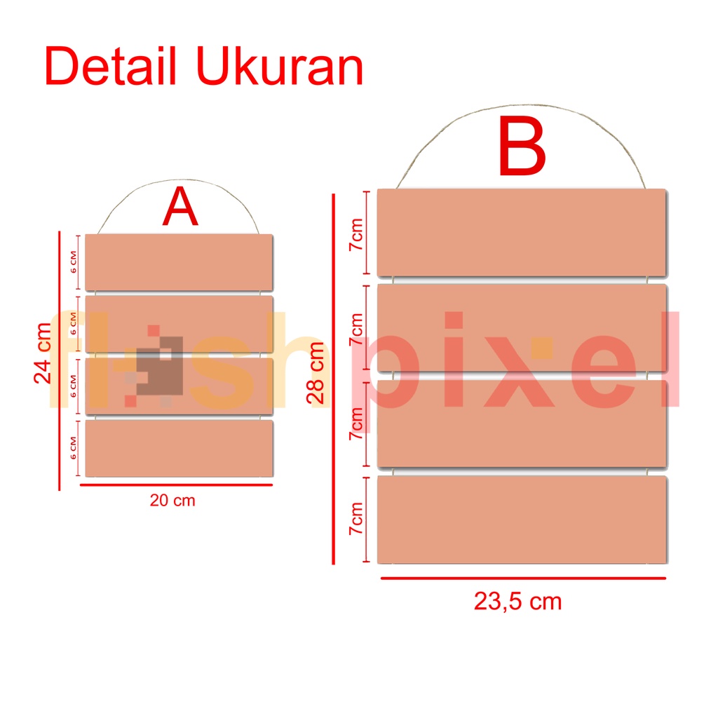 Hiasan Dinding Susun Gantung 5